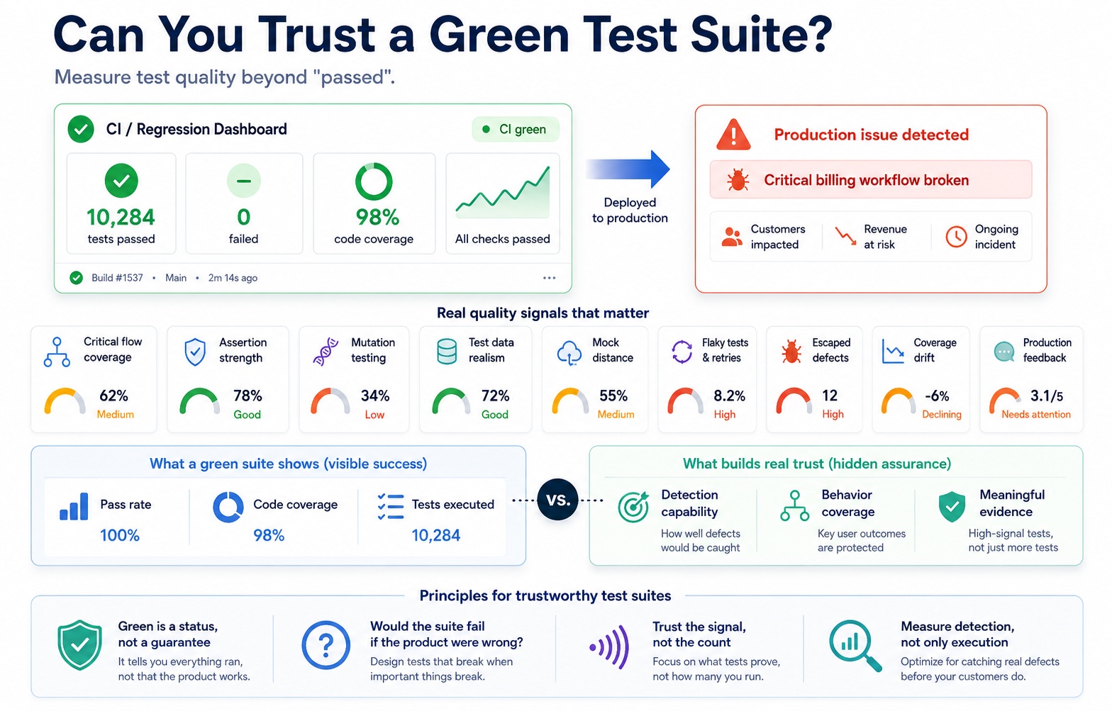 Your Test Suite Is Green. Can You Actually Trust It? How to Measure Test Quality Beyond 