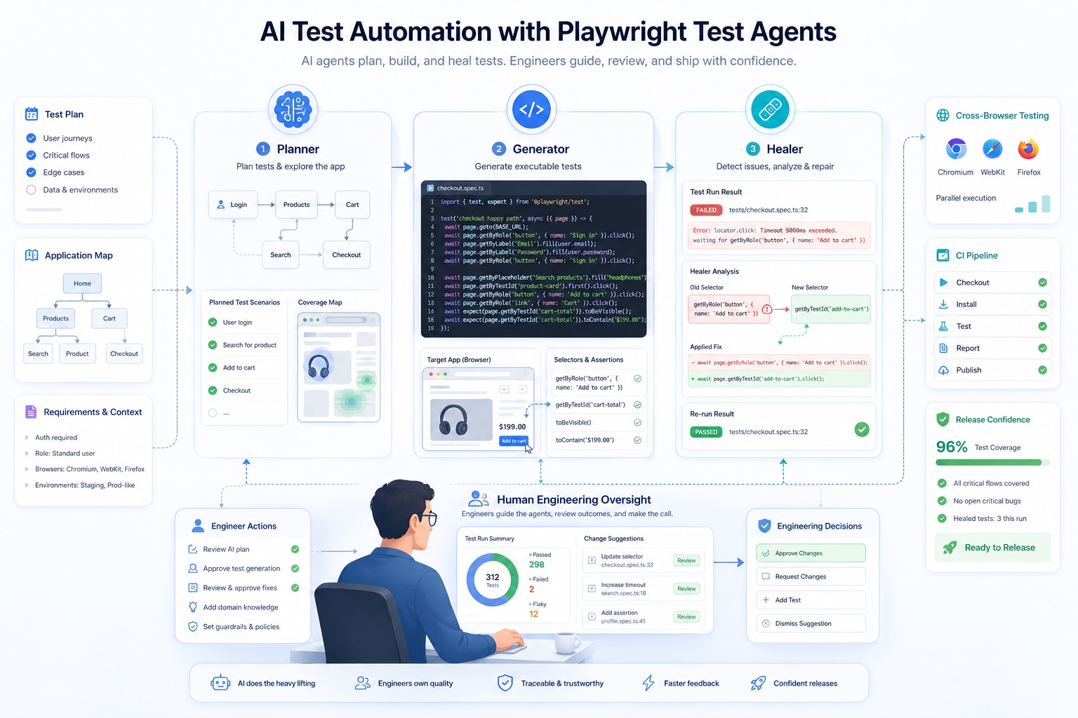 Can AI Agents Replace Test Automation Engineers? What Playwright Test Agents Actually Change