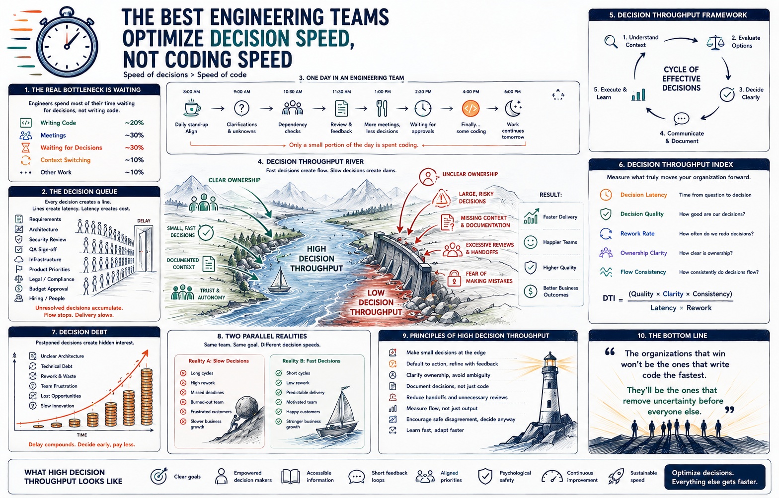 The Best Engineering Teams Optimize Decision Speed, Not Coding Speed