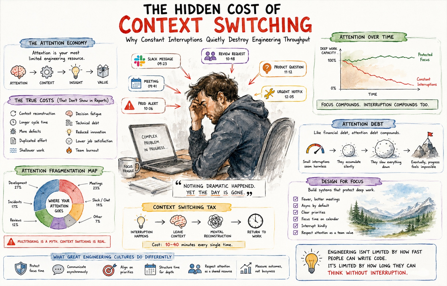 The Hidden Cost of Context Switching in Software Engineering