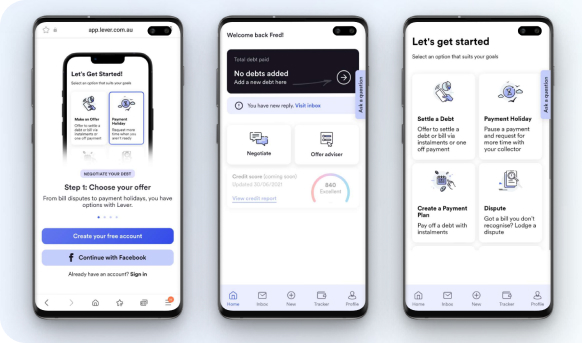 A debt negotiation app